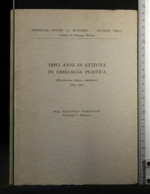 Immagine del venditore per DIECI ANNI DI ATTIVITA' IN CHIRURGIA PLASTICA RENDICONTO venduto da Cartarum