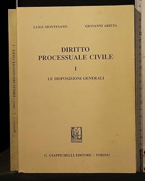 Seller image for DIRITTO PROCESSUALE VOLUME I LE DISPOSIZIONI GENERALI for sale by Cartarum