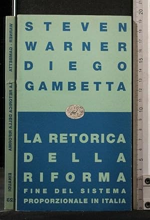 Imagen del vendedor de LA RETORICA DELLA RIFORMA a la venta por Cartarum