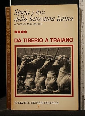 Seller image for STORIA E TESTI DELLA LETTERATURA LATINA DA TIBERIO A TRAIANO for sale by Cartarum