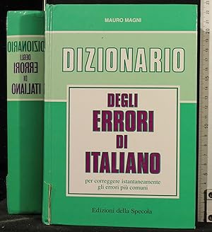 Imagen del vendedor de DIZIONARIO DEGLI ERRORI DI ITALIANO a la venta por Cartarum