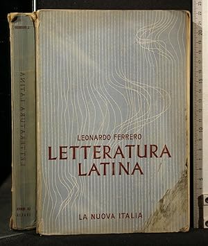 Immagine del venditore per LETTERATURA LATINA venduto da Cartarum