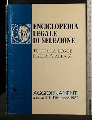 Immagine del venditore per ENCICLOPEDIA LEGALE DI SELEZIONE venduto da Cartarum