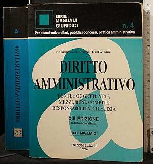 Immagine del venditore per DIRITTO AMMINISTRATIVO venduto da Cartarum