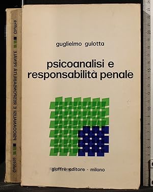 Immagine del venditore per PSICOANALISI E RESPONSABILIT venduto da Cartarum