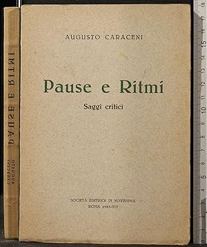 Imagen del vendedor de PAUSE E RITMI. SAGGI a la venta por Cartarum