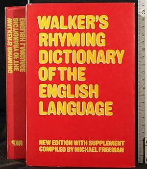 Seller image for Walker's rhyming Dictionary of english language for sale by Cartarum