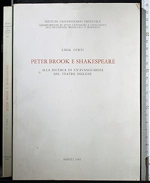 Bild des Verkufers fr Peter brook e Shakespeare zum Verkauf von Cartarum