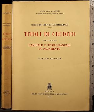 Imagen del vendedor de Corso di diritto commerciale. Titoli di credito a la venta por Cartarum