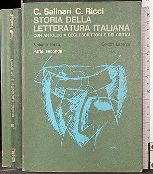 Immagine del venditore per Storia della lettera Italiana. Vol 3 parte seconda venduto da Cartarum
