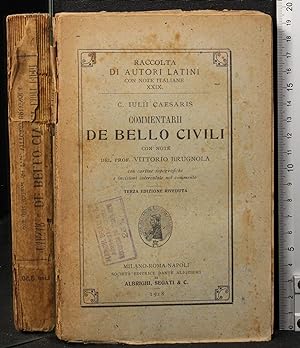 Bild des Verkufers fr Commentarii de bello civili zum Verkauf von Cartarum