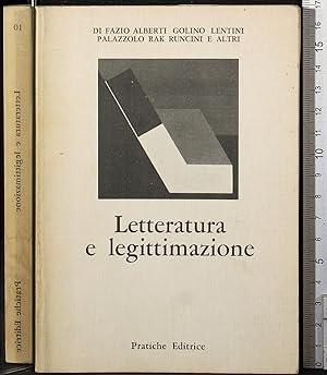 Immagine del venditore per Letteratura e legittimazione venduto da Cartarum