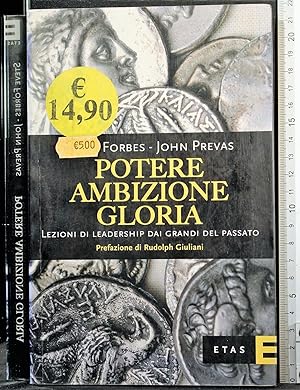 Image du vendeur pour Potere ambizione gloria mis en vente par Cartarum