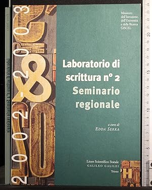 Imagen del vendedor de Laboratorio di scrittura n 2. Seminario regionale a la venta por Cartarum