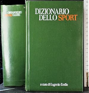 Immagine del venditore per Dizionario dello sport venduto da Cartarum