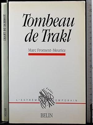 Seller image for Tombeau de trakl for sale by Cartarum