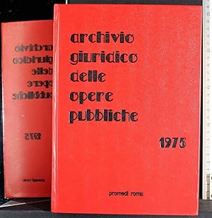 Seller image for Archivio guridico delle opere pubbliche for sale by Cartarum