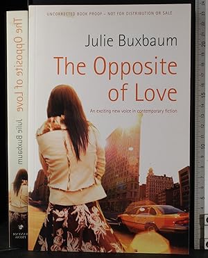 Seller image for The opposite of love for sale by Cartarum