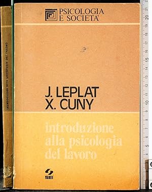 Seller image for Introduzione alla psicologia del lavoro for sale by Cartarum
