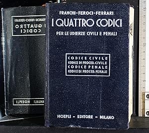 Seller image for I quattro codici per le udienze civili e penali for sale by Cartarum