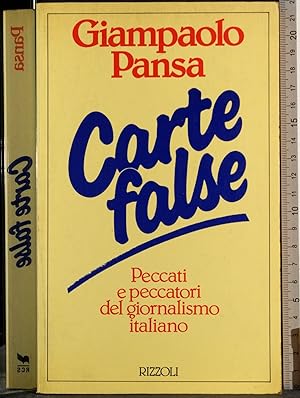 Seller image for Carte false for sale by Cartarum