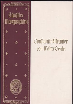 Imagen del vendedor de Constantin Meunier - Knstler-Monographien a la venta por Versandantiquariat Karin Dykes