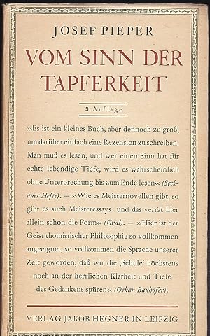 Vom Sinn der Tapferkeit