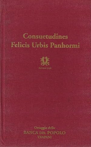 Immagine del venditore per Consuetudines Felicis Urbis Panhormi venduto da DRBOOKS