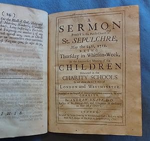 A bound collection of nine sermons: 1. Tilly / Nature and necessity of religious resolutionà 1705...