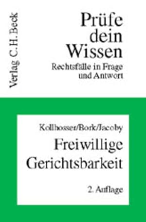 Seller image for Freiwillige Gerichtsbarkeit for sale by Antiquariat Armebooks