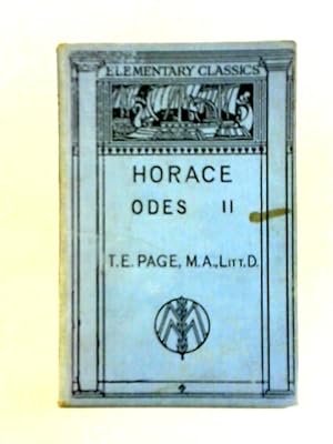 Bild des Verkufers fr Q. Horatii Flacci: Carminum Liber II zum Verkauf von World of Rare Books