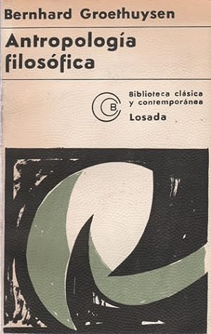 Seller image for Antropologa filosfica for sale by Librera Cajn Desastre