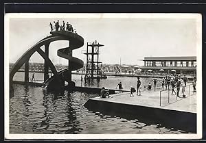 Ansichtskarte Casablanca, Le Toboggan de la piscine