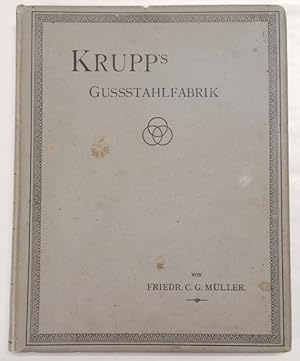 Image du vendeur pour Krupp's Gussstahlfabrik. Illustrirt von Felix Schmidt und A. Montan. 6 Heliogravuren. mis en vente par Klaus Schneborn