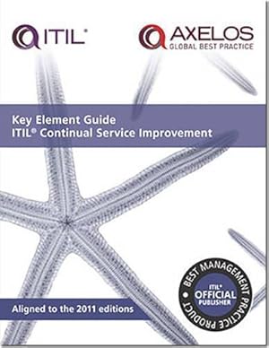 Bild des Verkufers fr Key element guide ITIL continual service improvement (Key Element Guide Suite) zum Verkauf von WeBuyBooks