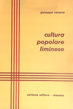 Imagen del vendedor de Cultura popolare liminese a la venta por Miliardi di Parole