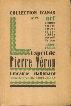 Seller image for Anas n?24 : L'esprit de Pierre V?ron - L?on Treich for sale by Book Hmisphres