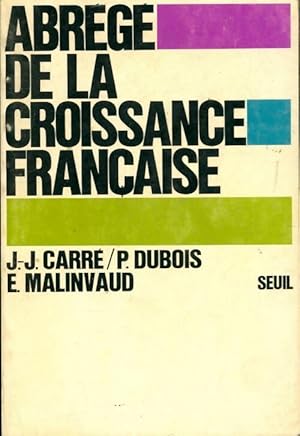 Imagen del vendedor de Abr?g? de la croissance fran?aise - Edmond Dubois a la venta por Book Hmisphres