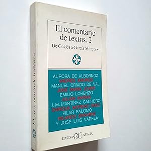 Image du vendeur pour El comentario de textos, 2. De Galds a Garca Mrquez mis en vente par MAUTALOS LIBRERA