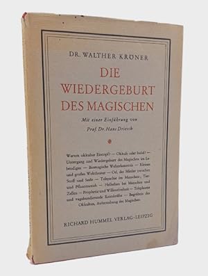 Immagine del venditore per Die Wiedergeburt des Magischen. Das Magische als natrliche Funktion des Unbewuten. venduto da Occulte Buchhandlung "Inveha"