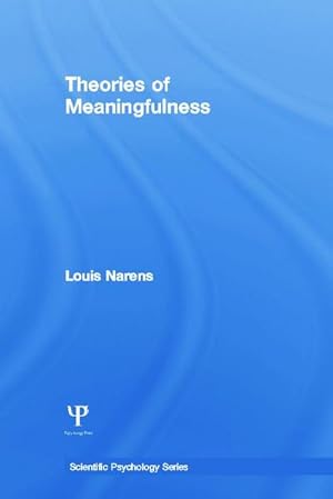 Bild des Verkufers fr Theories of Meaningfulness zum Verkauf von AHA-BUCH GmbH