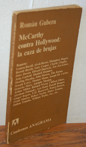 Seller image for McCARTHY CONTRA HOLLYWWOD: LA CAZA DE BRUJAS. for sale by EL RINCN ESCRITO