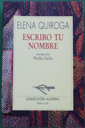 Imagen del vendedor de Escribo tu nombre a la venta por Librera Alonso Quijano