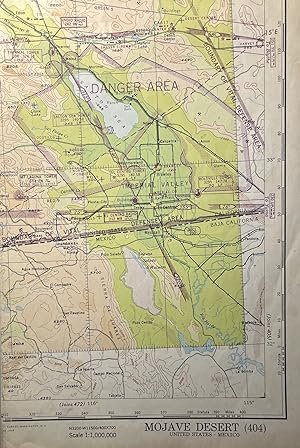 World War II AAF Aeronautical Chart, Mojave Desert [404]