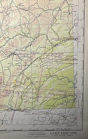 World War II AAF Aeronautical Chart, Lake Erie [309]