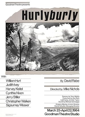 Seller image for Hurlyburly, Goodman Theater, Chicago for sale by 32.1  Rare Books + Ephemera, IOBA, ESA