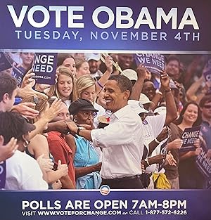 "Vote Obama Tuesday, November 4th" 2008 Obama Presidential Campaign Brochure [5]