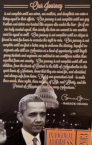 "Our Journey" 2013 Obama Inaugural Address Poster