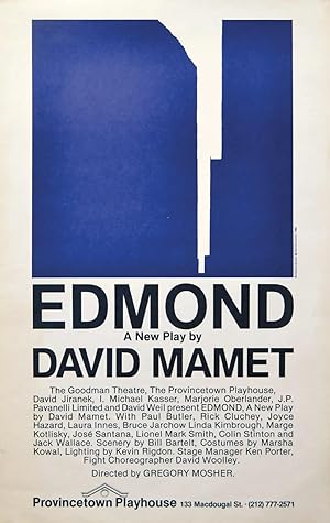 Edmond, Provincetown Playhouse, New York City