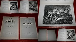 Seller image for 1. - FAUST, de GOETHE. - 2. - LA TRAGDIE DE HAMLET, de SHAKESPEARE. - DEUX LIVRES ILLUSTRS PAR EUGNE DELACROIX. - [AVEC 37 LITHOGRAPHIES, DONT 4 EN DEUX TATS]. - 1942. for sale by Bookinerie